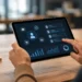 Business owner reviewing AI personalization settings for customer emails on a tablet